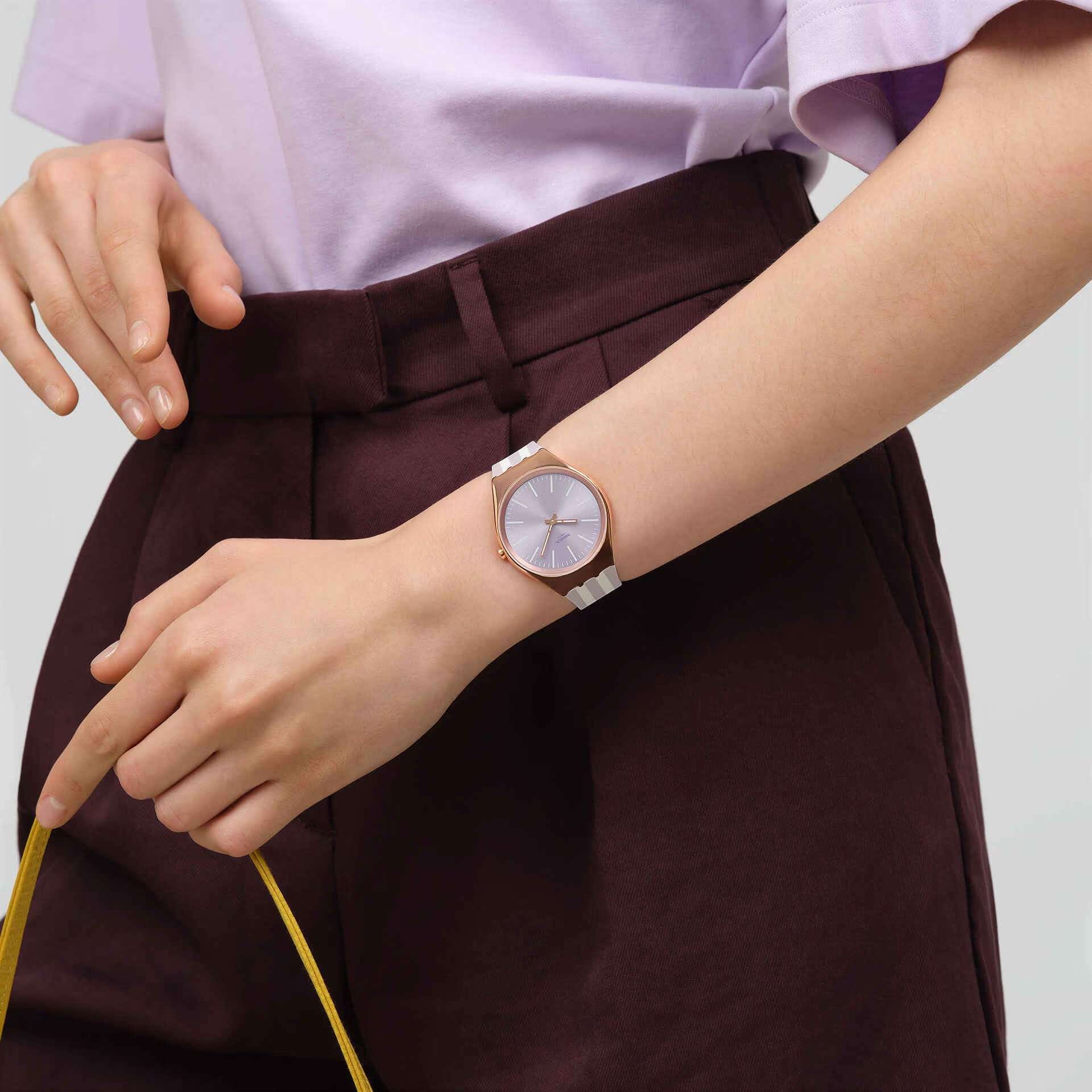 Swatch Swatch Simply Beachy SYXG130 , наручные женские часы фото под углом