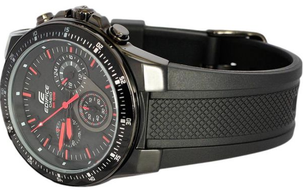 Casio Casio Edifice EF-552PB-1A4, edifice япония мужские часы на браслете каучук боковой вид