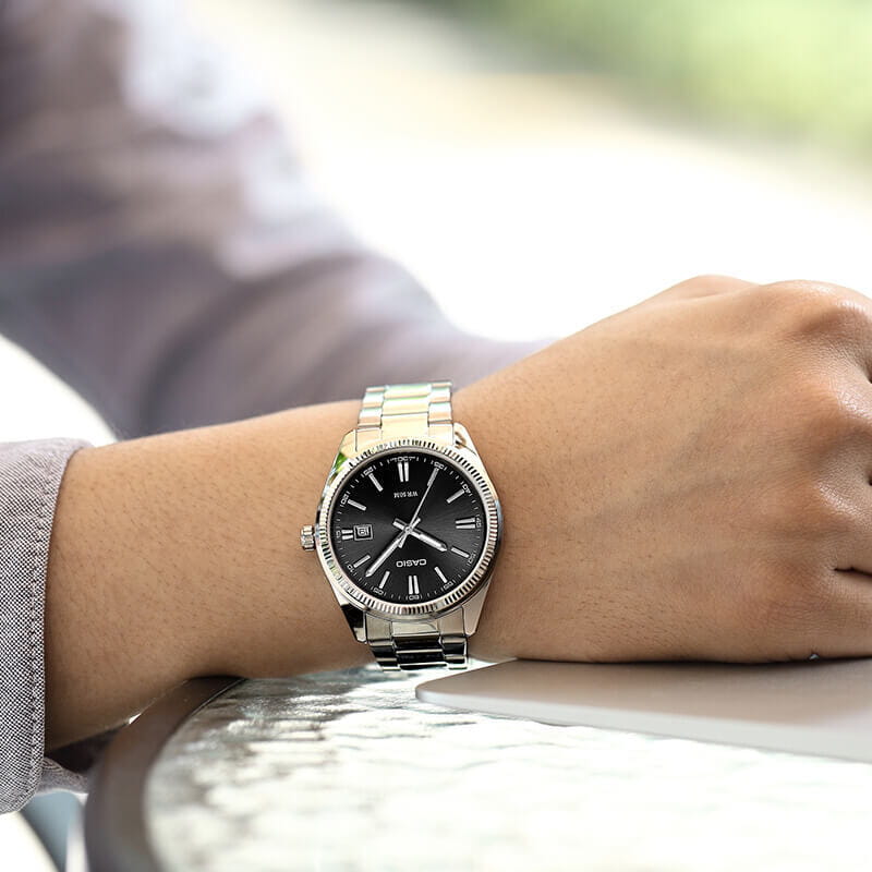 Casio Casio Collection LTP-1302D-1A1, ltp япония женские часы на браслете нержавеющая сталь боковой вид