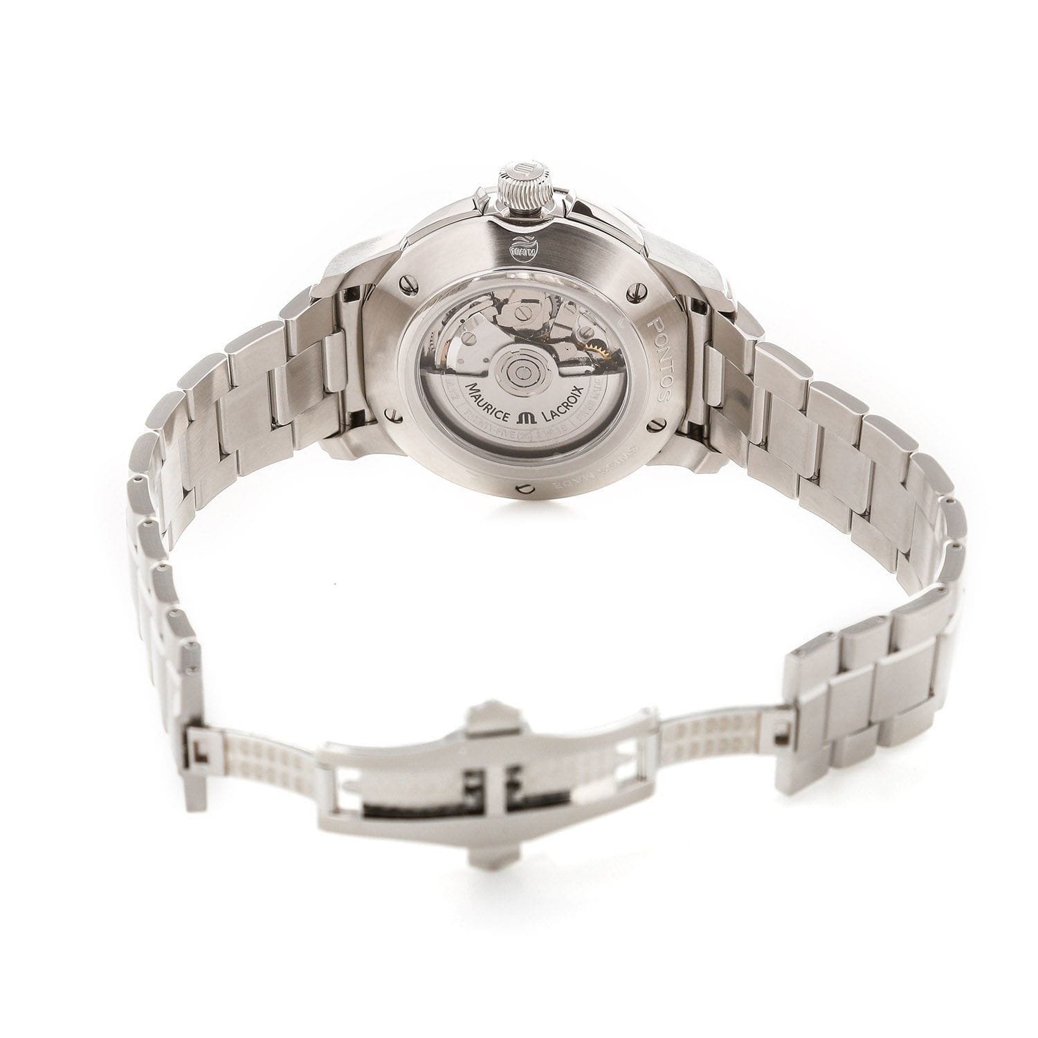 Maurice Lacroix Maurice Lacroix Pontos Chronograph PT6388-SS002-331-1  - задняя крышка сталь металл корпуса, швейцария часы