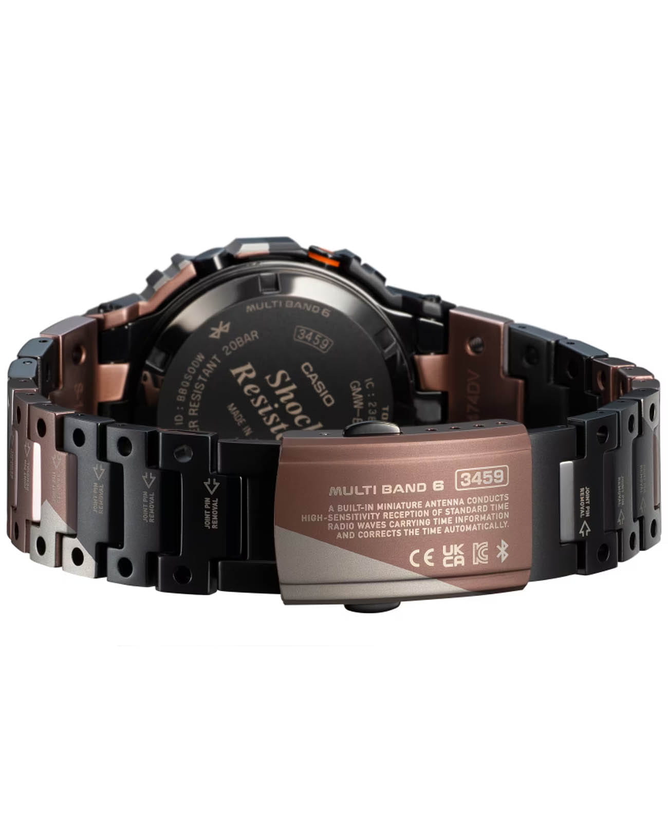 Casio Casio G-Shock GMW-B5000TVB-1DR, g-shock япония мужские часы на браслете титановый боковой вид