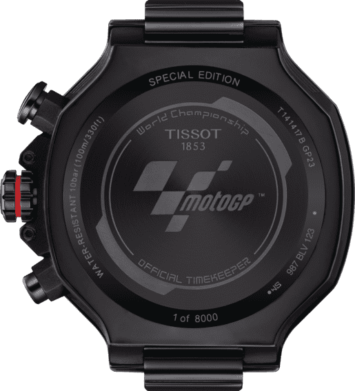 Tissot Tissot T-Race MotoGP Chronograph 2023 Limited Editon T141.417.37.057.01 T Race - задняя крышка сталь металл корпуса, швейцария часы