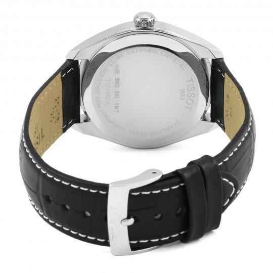 Tissot Tissot PR 100 Dual Time T101.452.16.051.00, t-classic швейцария мужские часы на браслете кожаный боковой вид