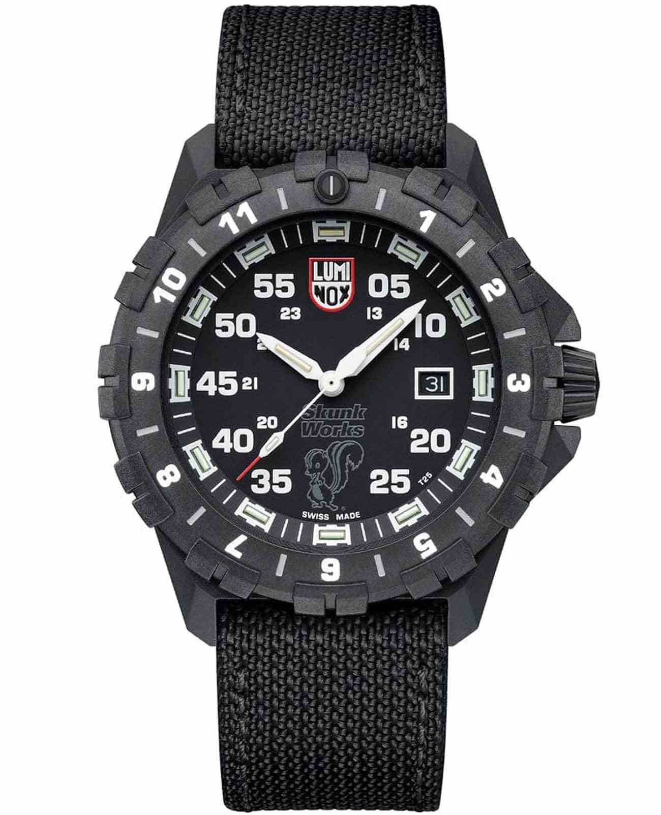 Luminox Luminox XA.6442.H  XA.6442.H кварцевые мужские часы черный циферблат, браслет тканевый — вид спереди