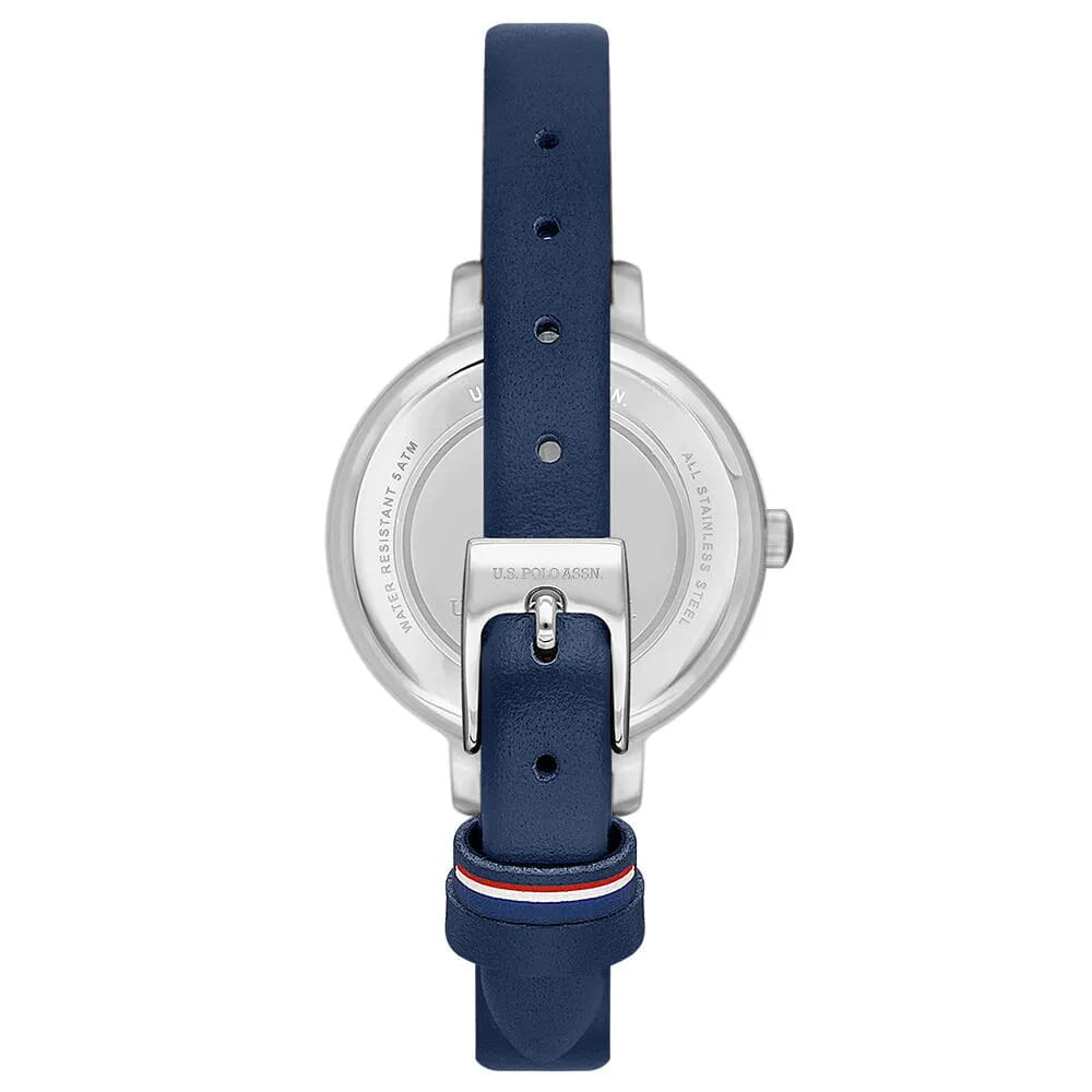 U.S. Polo Assn. U.S. Polo Assn. Stile USPA2092-01,  сша женские часы на браслете кожаный боковой вид
