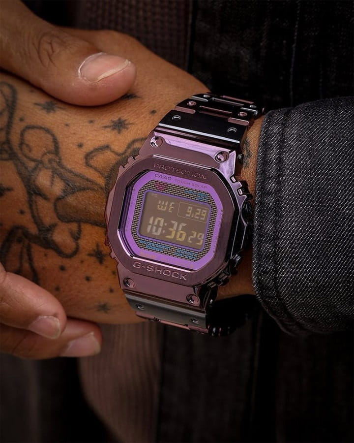 Casio Casio G-Shock GMW-B5000PB-6 лимитированной серии, наручные мужские часы фото под углом