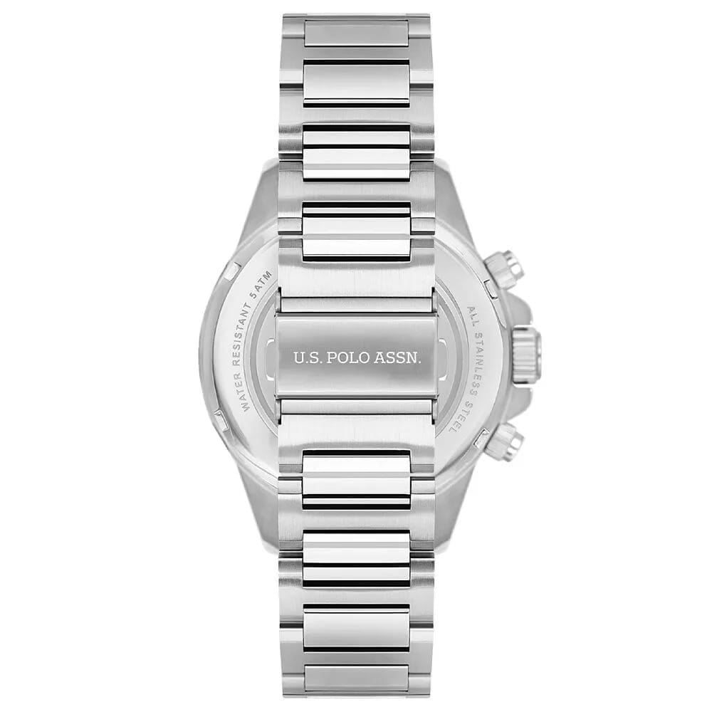 U.S. Polo Assn. U.S. Polo Assn. Crossing USPA1084-02,  сша мужские часы на браслете нержавеющая сталь боковой вид