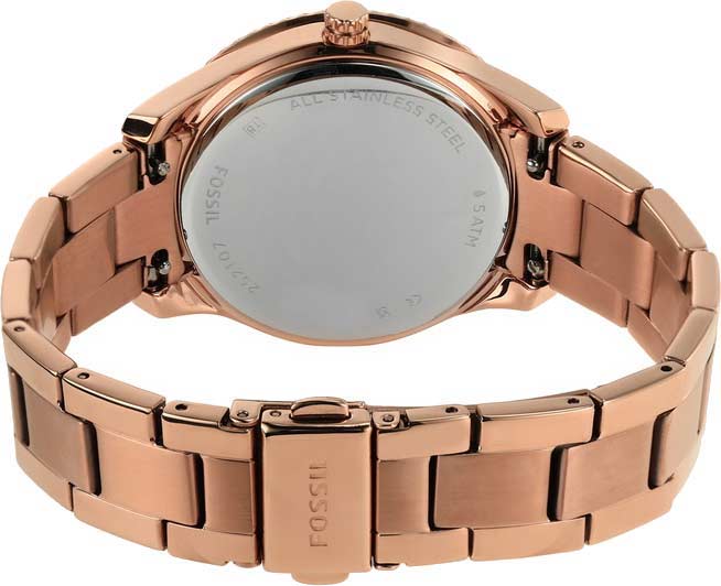 Fossil Fossil Stella  ES5109,  сша женские часы на браслете сталь с ip покрытием боковой вид