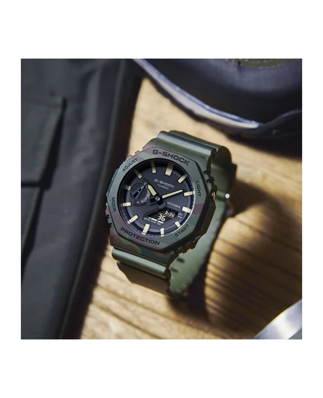 Casio Casio G-Shock GAE-2100WE-3A — полный набор фото мужские часы япония