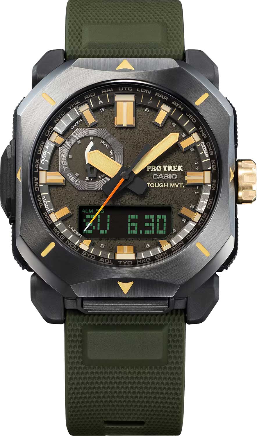 Casio Casio Pro Trek PRW-6900Y-3ER PRW - задняя крышка металл сталь корпуса, япония часы