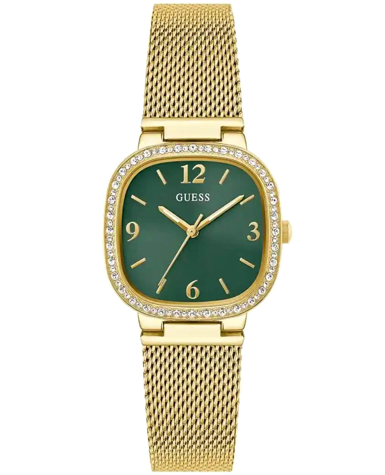 Guess Guess Trend GW0354L5  GW0354L5 кварцевые женские часы зеленый циферблат, браслет нержавеющая сталь с ip-покрытием — вид спереди