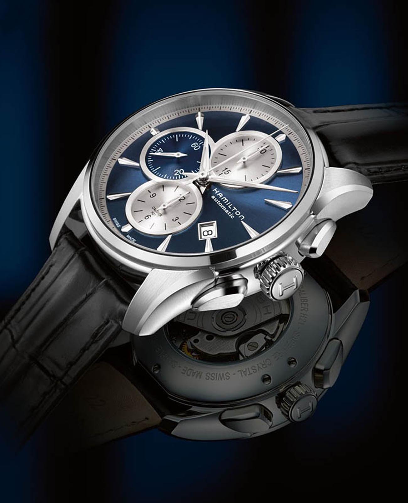 Hamilton Hamilton Jazzmaster Auto Chrono H32596741 , наручные мужские часы фото под углом