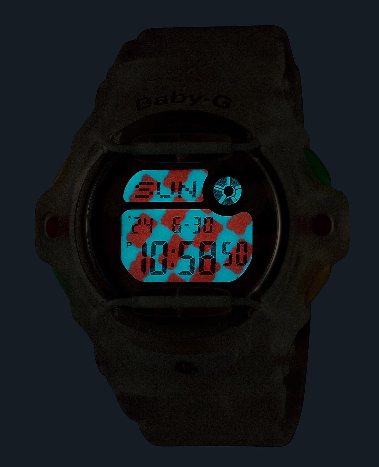Casio Casio Baby-G BG-169HRB-7DR кварцевые женские часы часы крупный план  циферблата