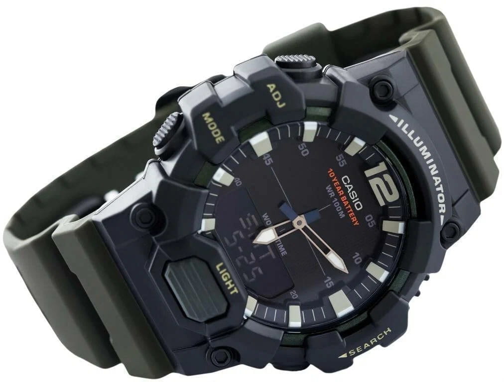 Casio Casio Collection HDC-700-3AVDF (HDC-700-3A) кварцевые мужские часы часы крупный план черный циферблата