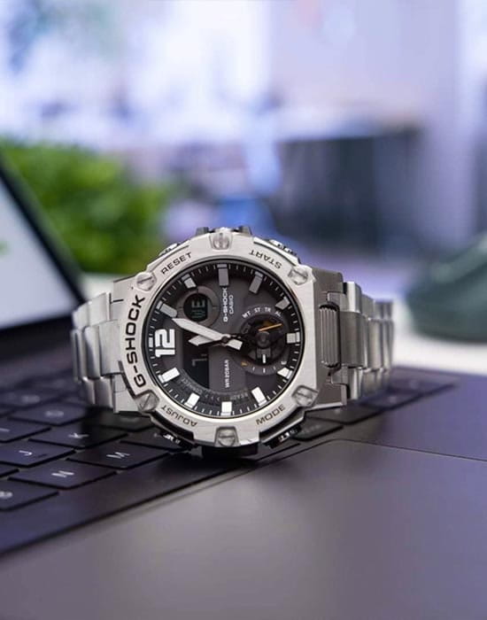 Casio Casio G-Shock GST-B300E-5A GST G-Steel — детали корпуса и титановый