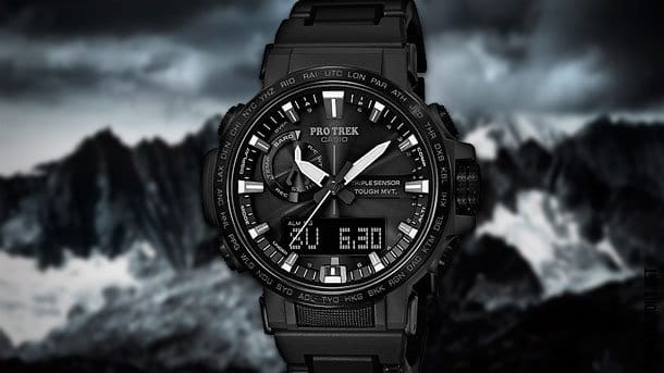 Casio Casio Pro Trek PRW-60FC-1A PRW, наручные мужские часы фото под углом