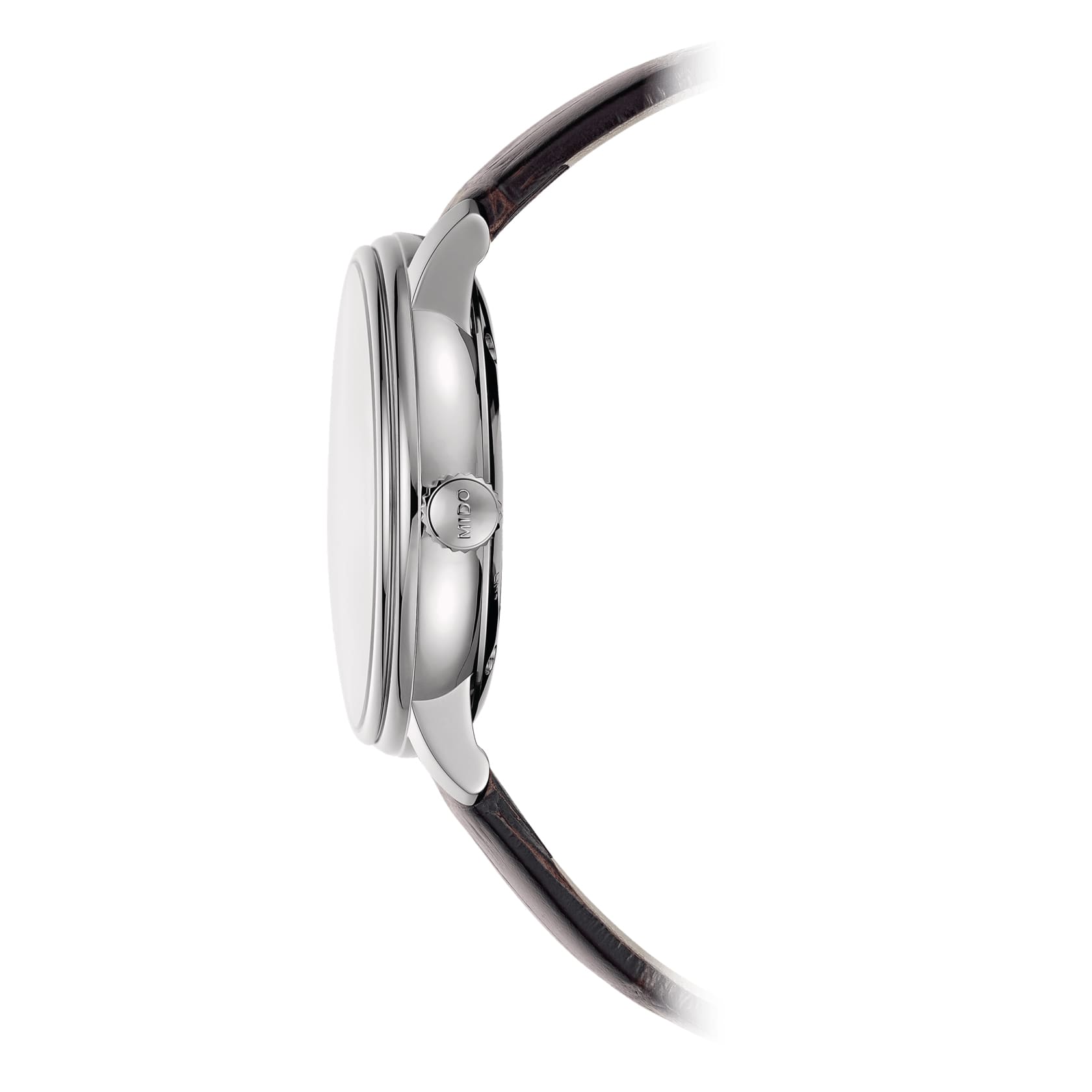 Mido Mido Baroncelli Chronometer Silicon Gent M027.408.16.061.00, baroncelli швейцария мужские часы на браслете кожаный боковой вид