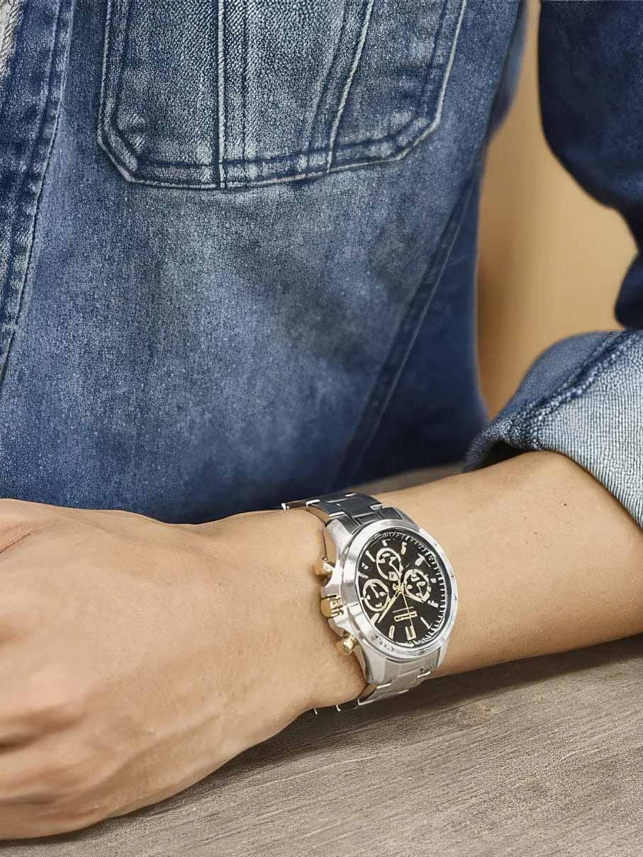 Seiko Seiko Spirit Chronograph SBTR015 мужские часы черный циферблат на запястье