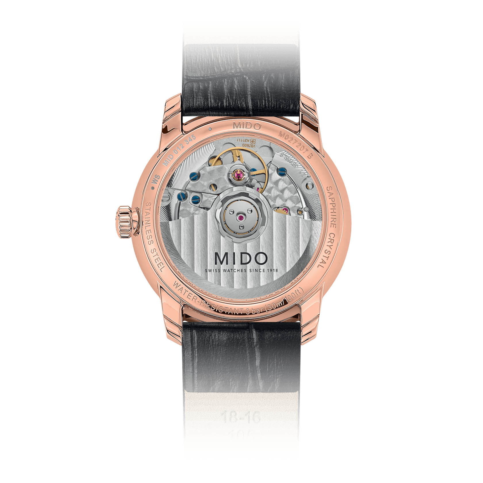Mido Mido Baroncelli Heritage Lady M027.207.36.266.00 , наручные женские часы фото под углом
