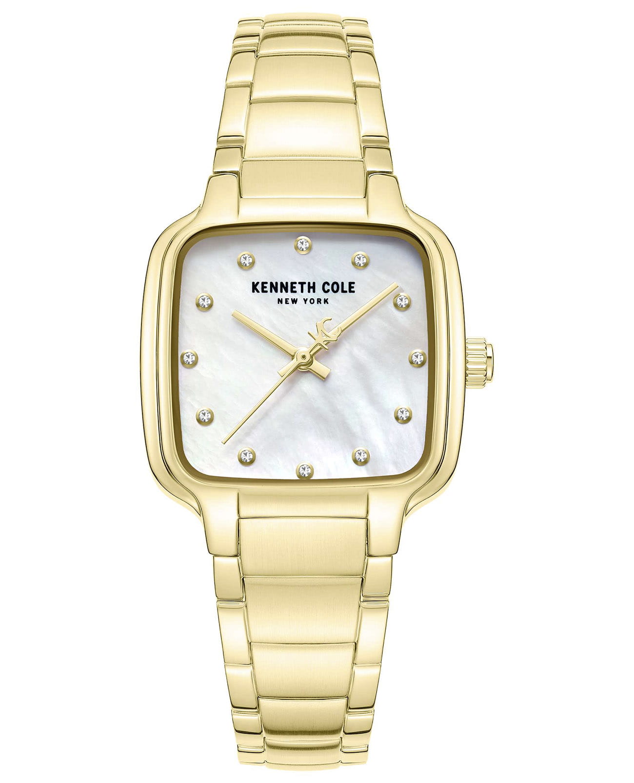 Kenneth Cole Kenneth Cole Modern Classic KCWLG0087803  KCWLG0087803 кварцевые женские часы белый циферблат, браслет нержавеющая сталь с ip-покрытием — вид спереди