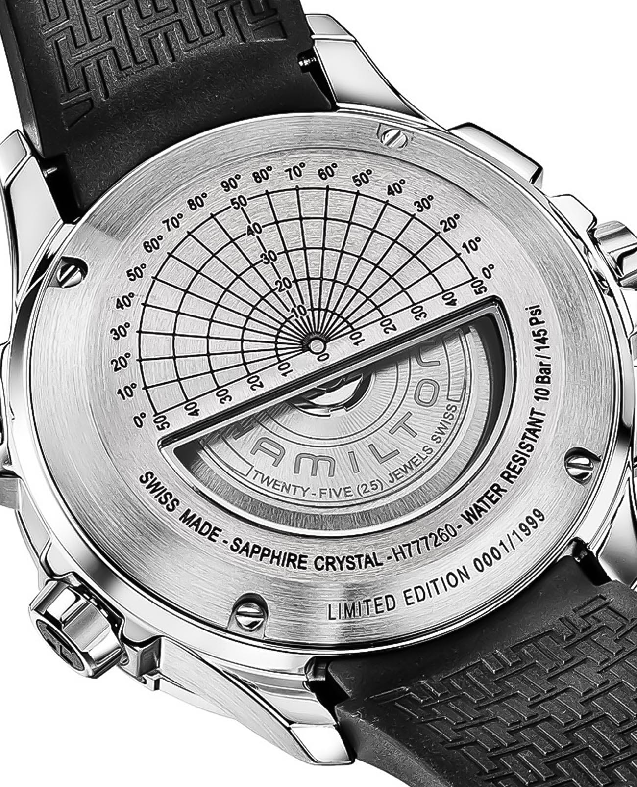 Hamilton Hamilton Khaki Aviation X-Wind Auto Chrono H77726351 механические мужские часы часы крупный план серебристый циферблата