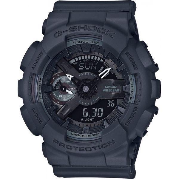Casio Casio G-Shock GMA-S110CM-8A  GMA-S110CM-8A электронные женские часы черный циферблат, браслет пластик — вид спереди