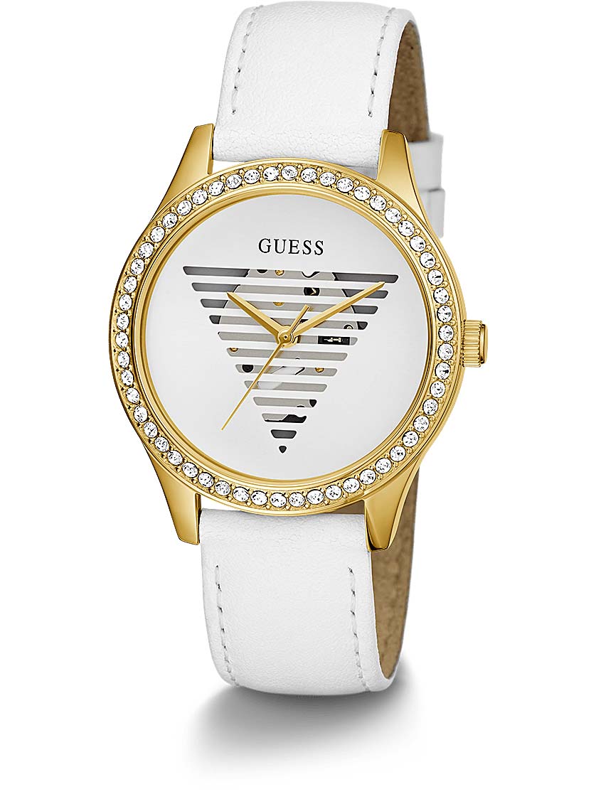 Guess Guess GW0596L1,  сша женские часы на браслете кожаный боковой вид
