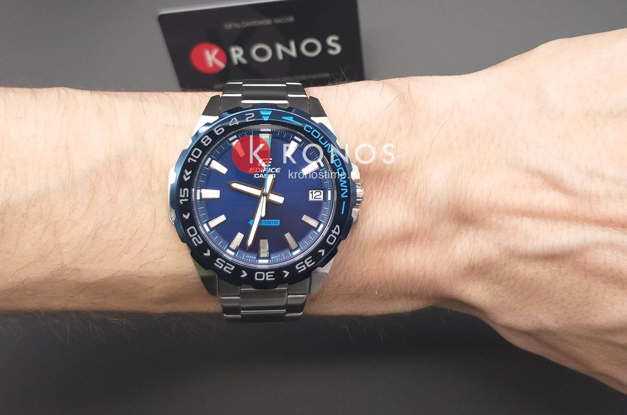 Casio Casio Edifice EFV-120DB-2A кварцевые часы с аксессуарами мужские часы модель EFV-120DB-2A