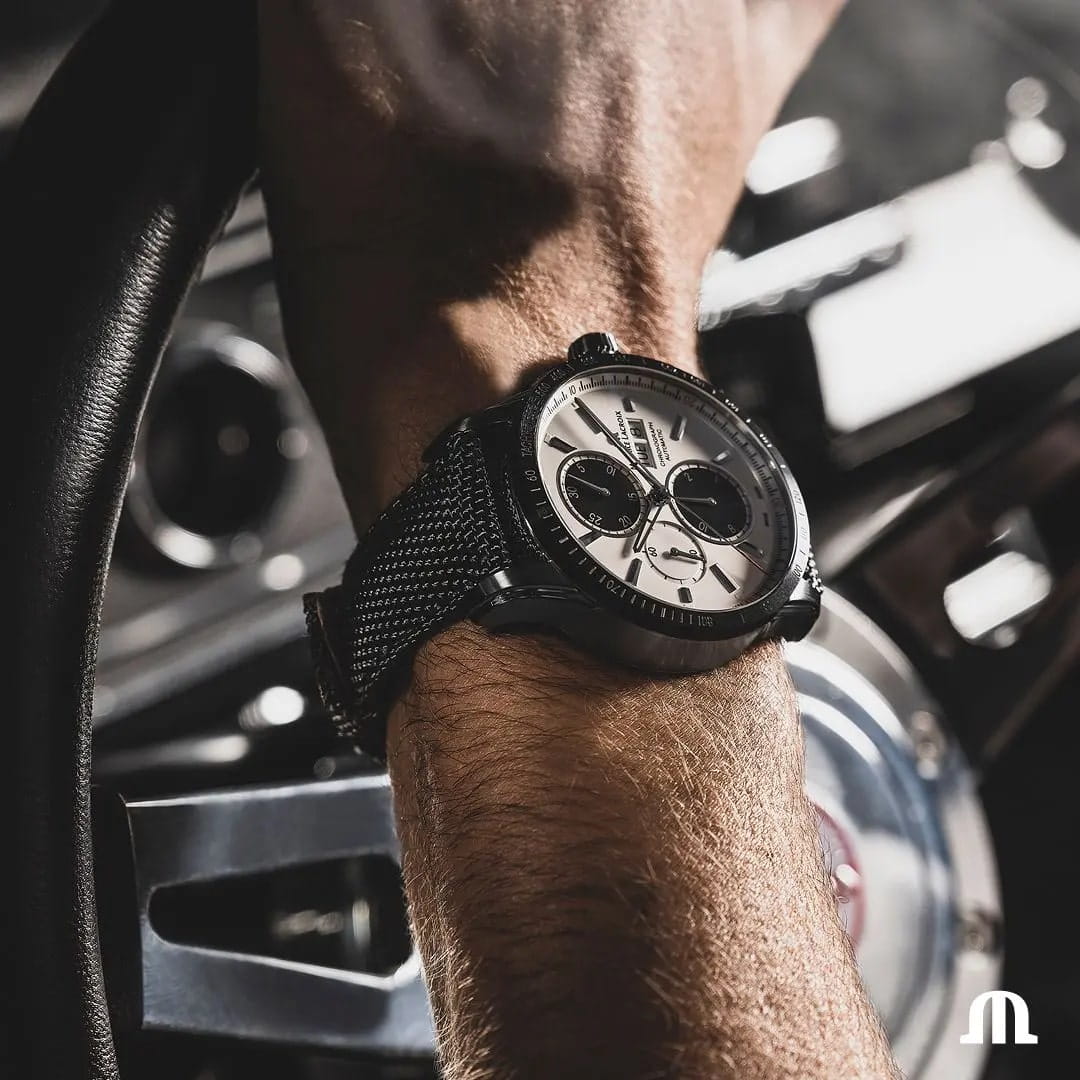 Maurice Lacroix Maurice Lacroix Pontos Chronograph 43mm PT6038-SSL24-130-2 мужские часы белый циферблат на запястье