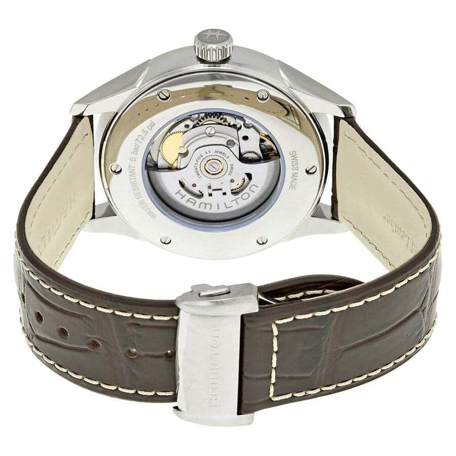 Hamilton Hamilton Jazzmaster Viewmatic Auto H42725551, jazzmaster швейцария мужские часы на браслете кожаный боковой вид