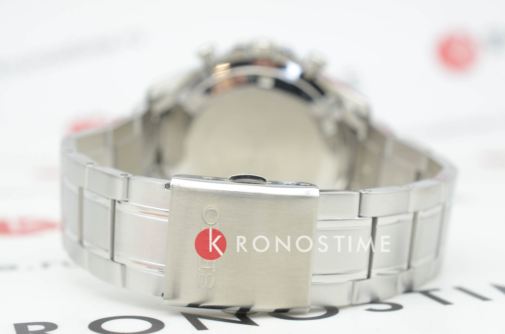 Seiko Seiko Spirit Chronograph SBTR027 кварцевые мужские часы часы крупный план голубой циферблата