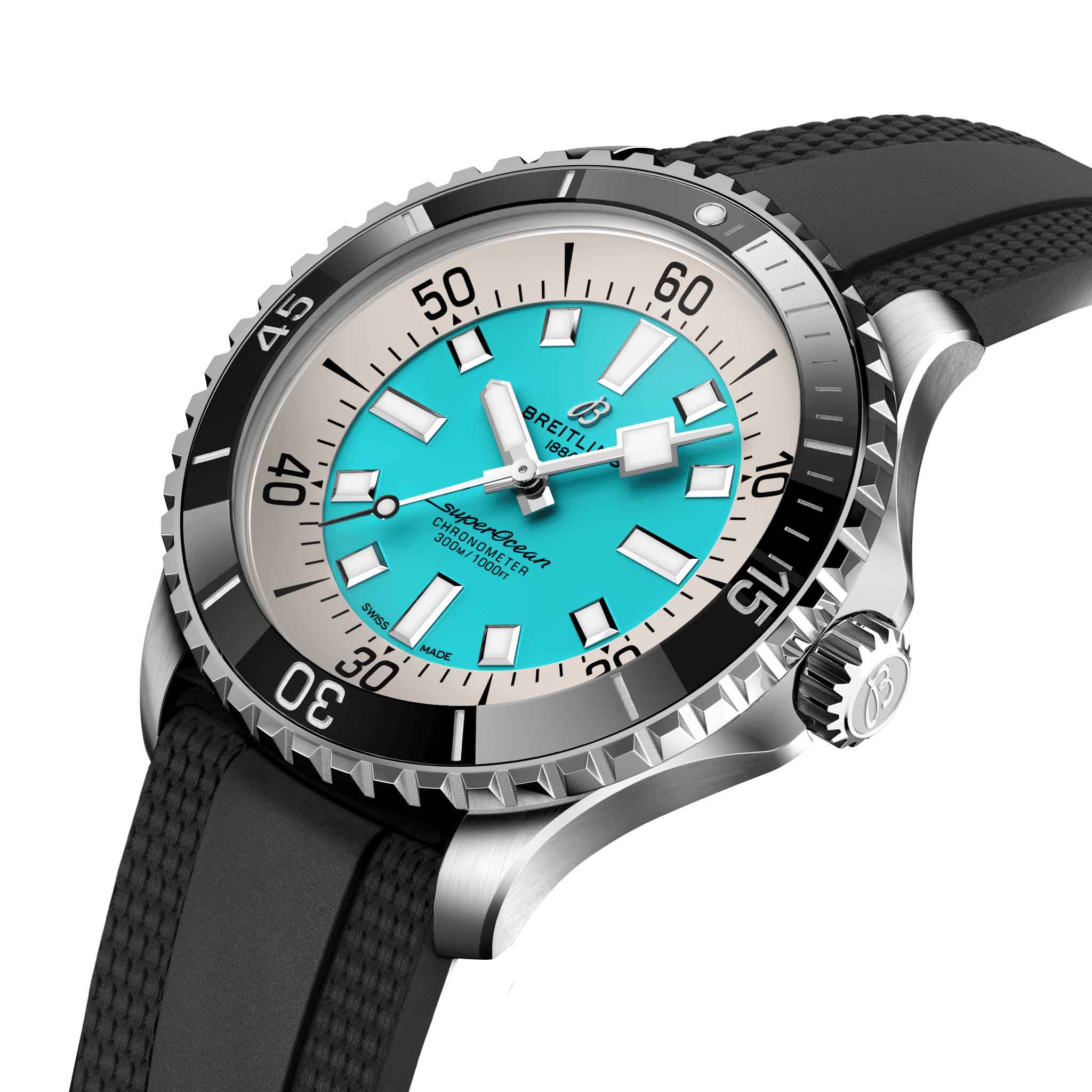Breitling Breitling Superocean Automatic 44 A17376211L2S1 механические мужские часы часы крупный план голубой циферблата
