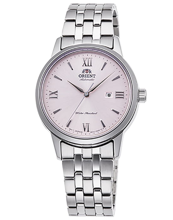 Orient Orient Contemporary RA-NR2002P (RN-NR2002P)  RA-NR2002P кварцевые женские часы розовый циферблат, браслет нержавеющая сталь — вид спереди