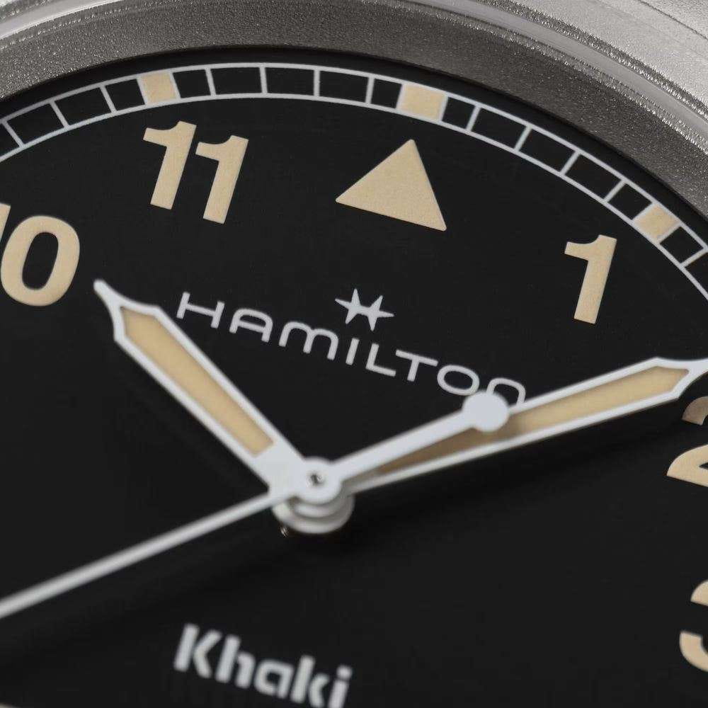 Оригинальные часы Hamilton Hamilton Khaki Field Quartz 38mm H69401131 кварцевые калибр механизма eta f05.105 mh2 общий вид