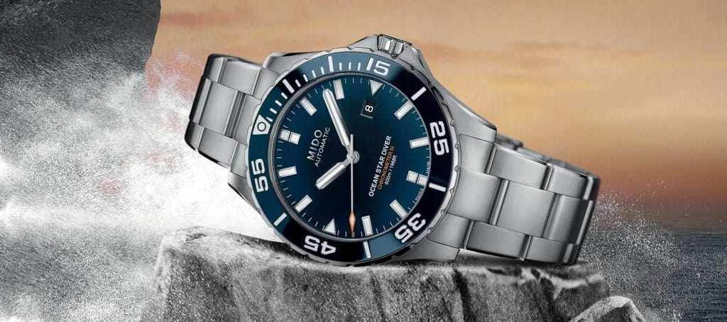 Mido Mido Ocean Star Diver 600 M026.608.11.041.00 механические часы с аксессуарами мужские часы модель M0266081104100