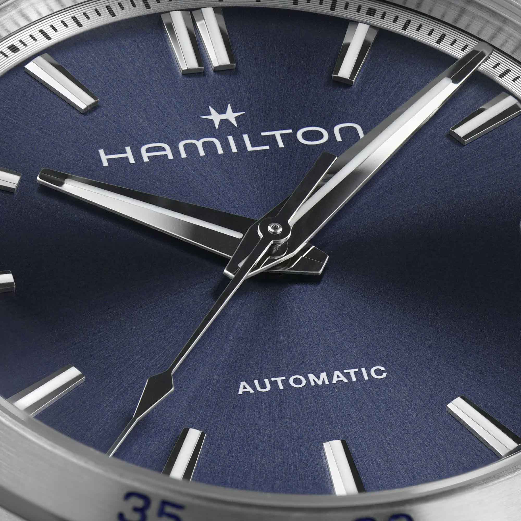 Hamilton Hamilton Jazzmaster Performer Auto H36115140, jazzmaster швейцария мужские часы на браслете нержавеющая сталь боковой вид