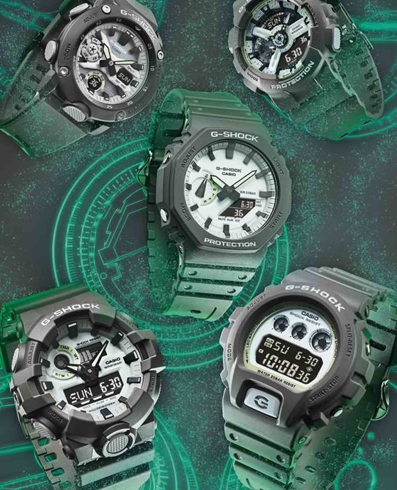 Casio Casio G-Shock GA-700HD-8ADR GA-700, наручные мужские часы фото под углом