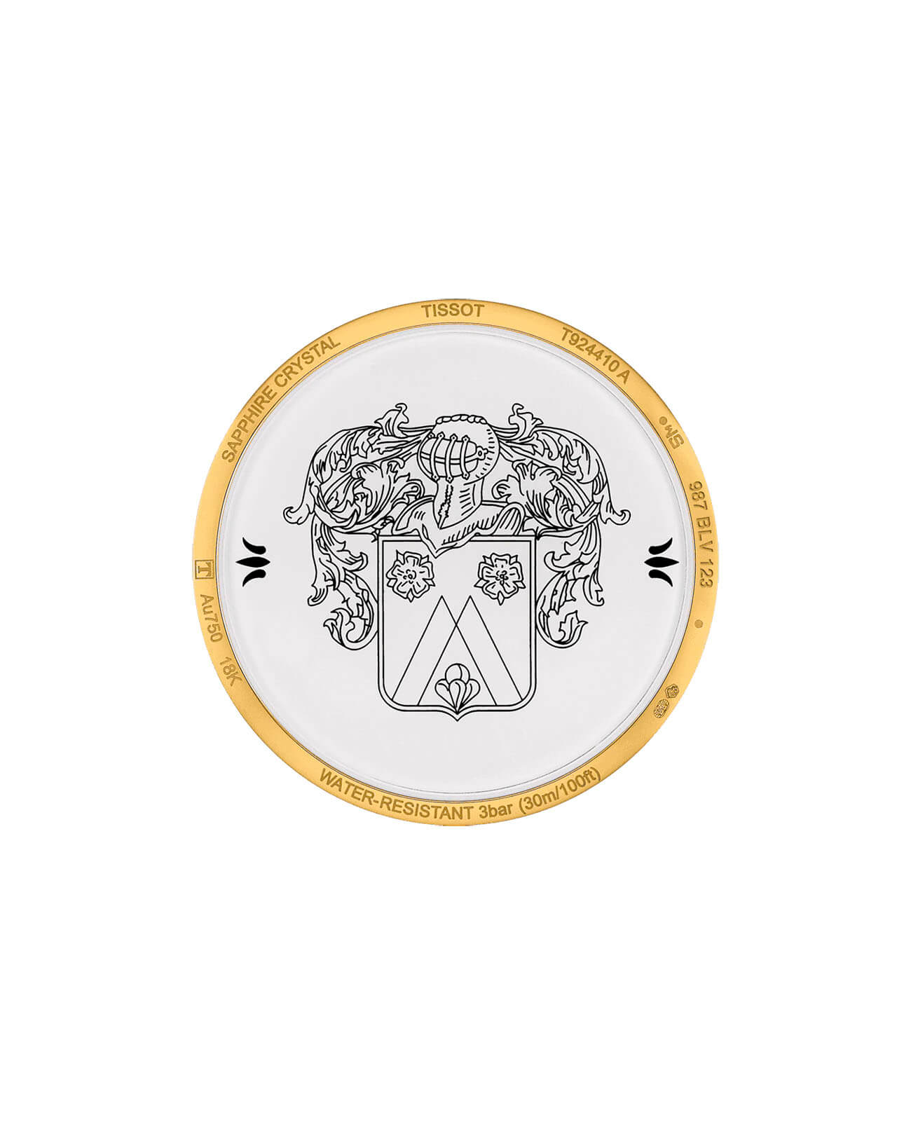 Tissot Tissot Fascination 18K Gold T924.410.16.038.00 , наручные мужские часы фото под углом