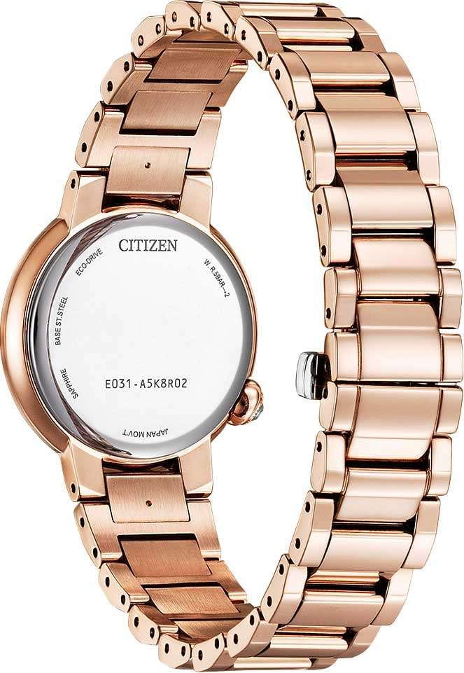 Citizen Citizen Citizen L EM0917-81Y,  япония женские часы на браслете нержавеющая сталь с ip-покрытием боковой вид