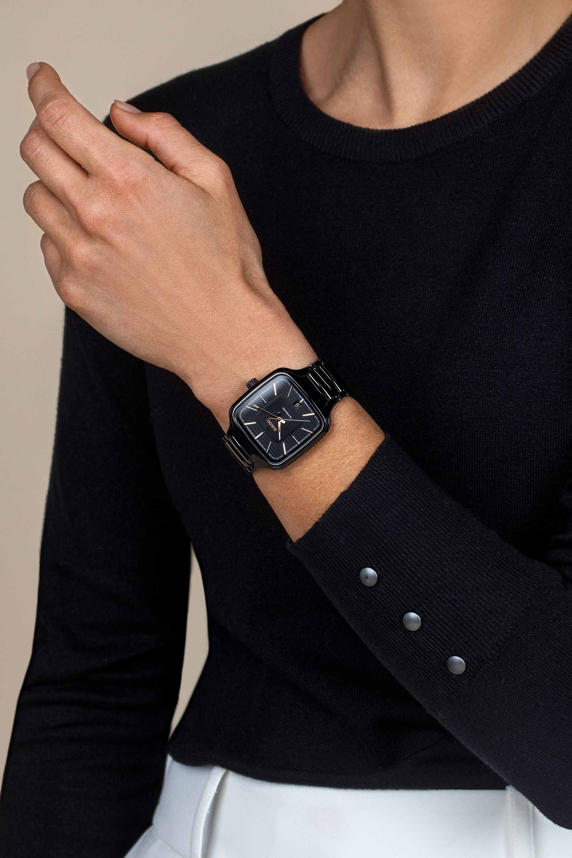 Rado Rado True Square Automatic R27078172 мужские часы черный циферблат на запястье