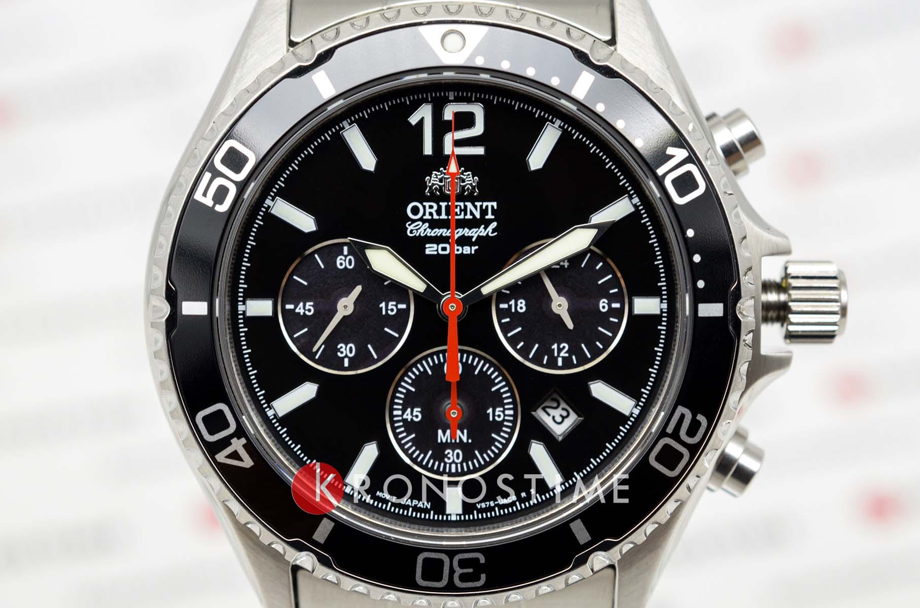 Orient Orient Chronograph RA-TX0202B (RN-TX0202B) мужские часы черный циферблат на запястье