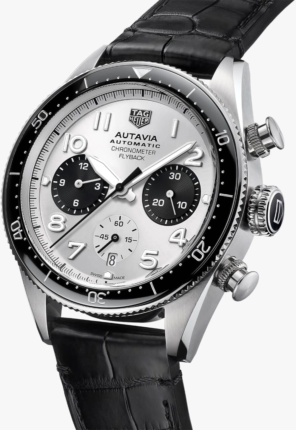 TAG Heuer TAG Heuer Autavia CBE511B.FC8279, autavia швейцария мужские часы на браслете кожаный боковой вид