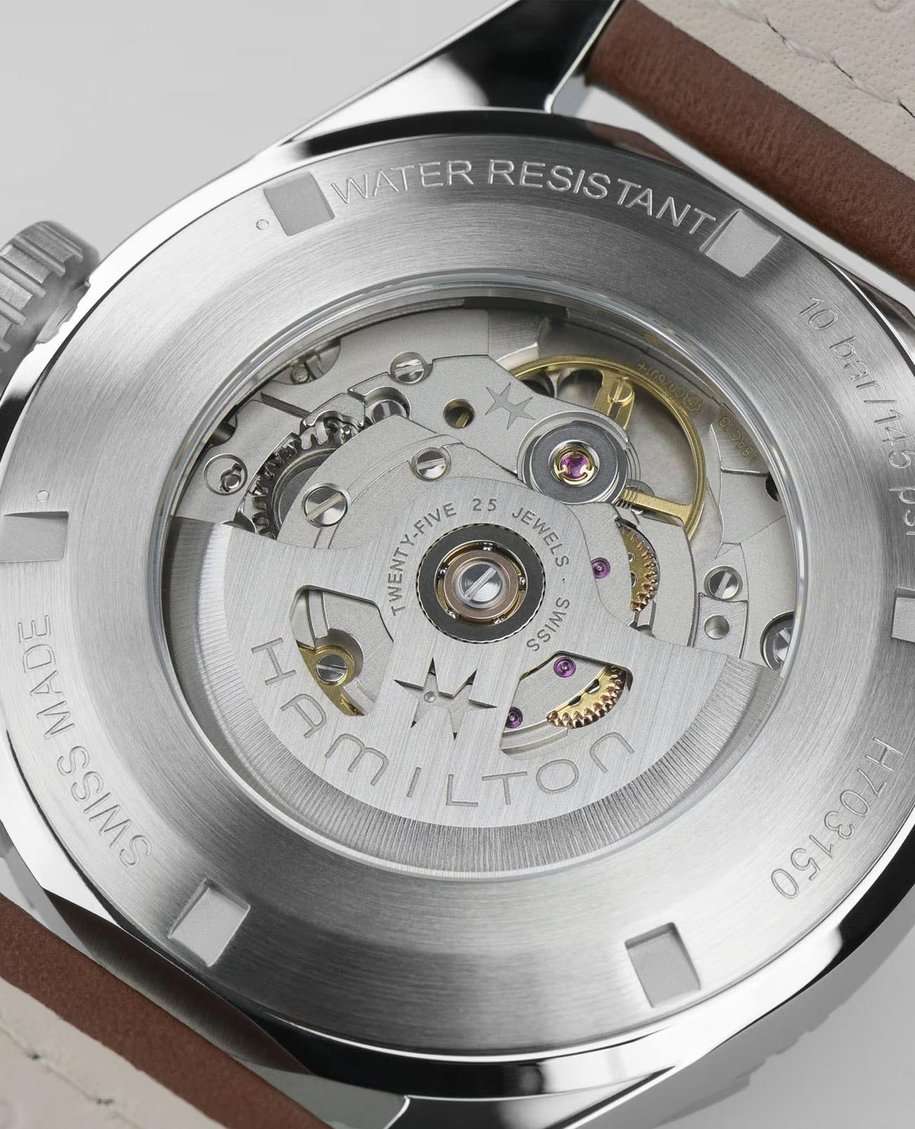 Hamilton Hamilton Khaki Field Expedition Auto H70315540  — детали корпуса и кожаный