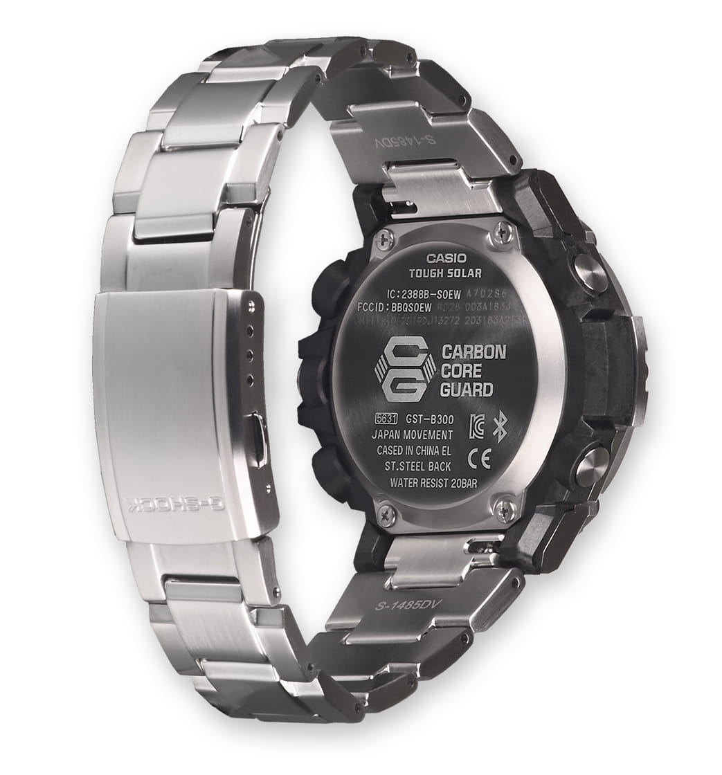 Casio Casio G-Shock GST-B300SD-1A, g-shock япония мужские часы на браслете нержавеющая сталь боковой вид