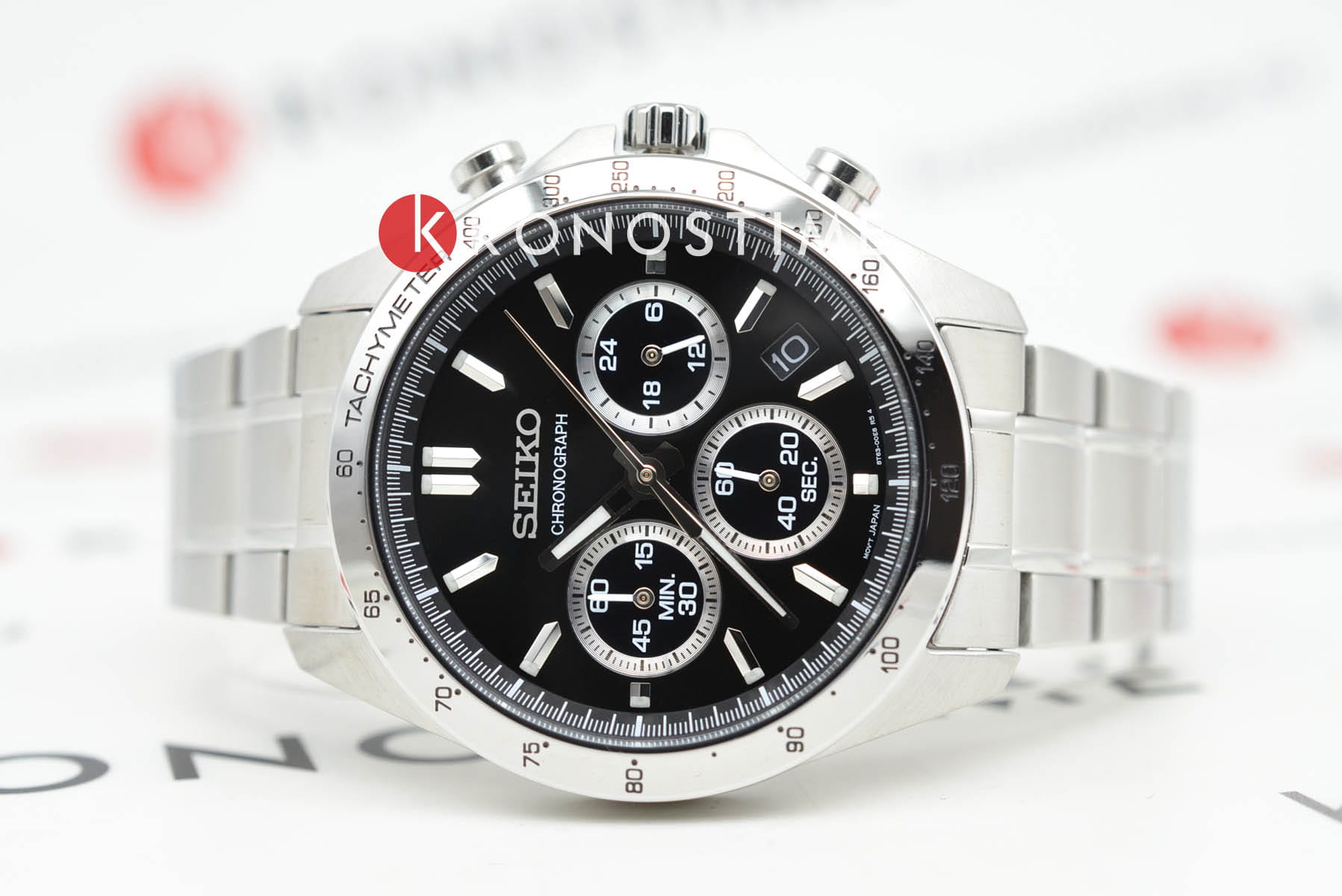 Seiko Seiko Spirit Chronograph SBTR013 , наручные мужские часы фото под углом