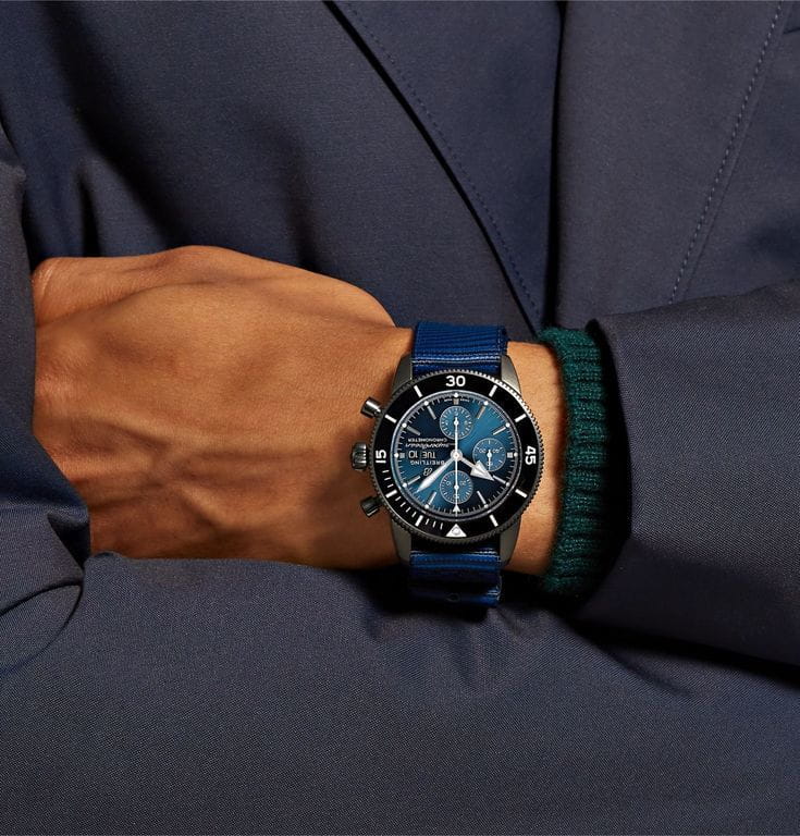 Breitling Breitling Superocean Heritage Chronograph 44 Outerknown M133132A1C1W1 , наручные мужские часы фото под углом