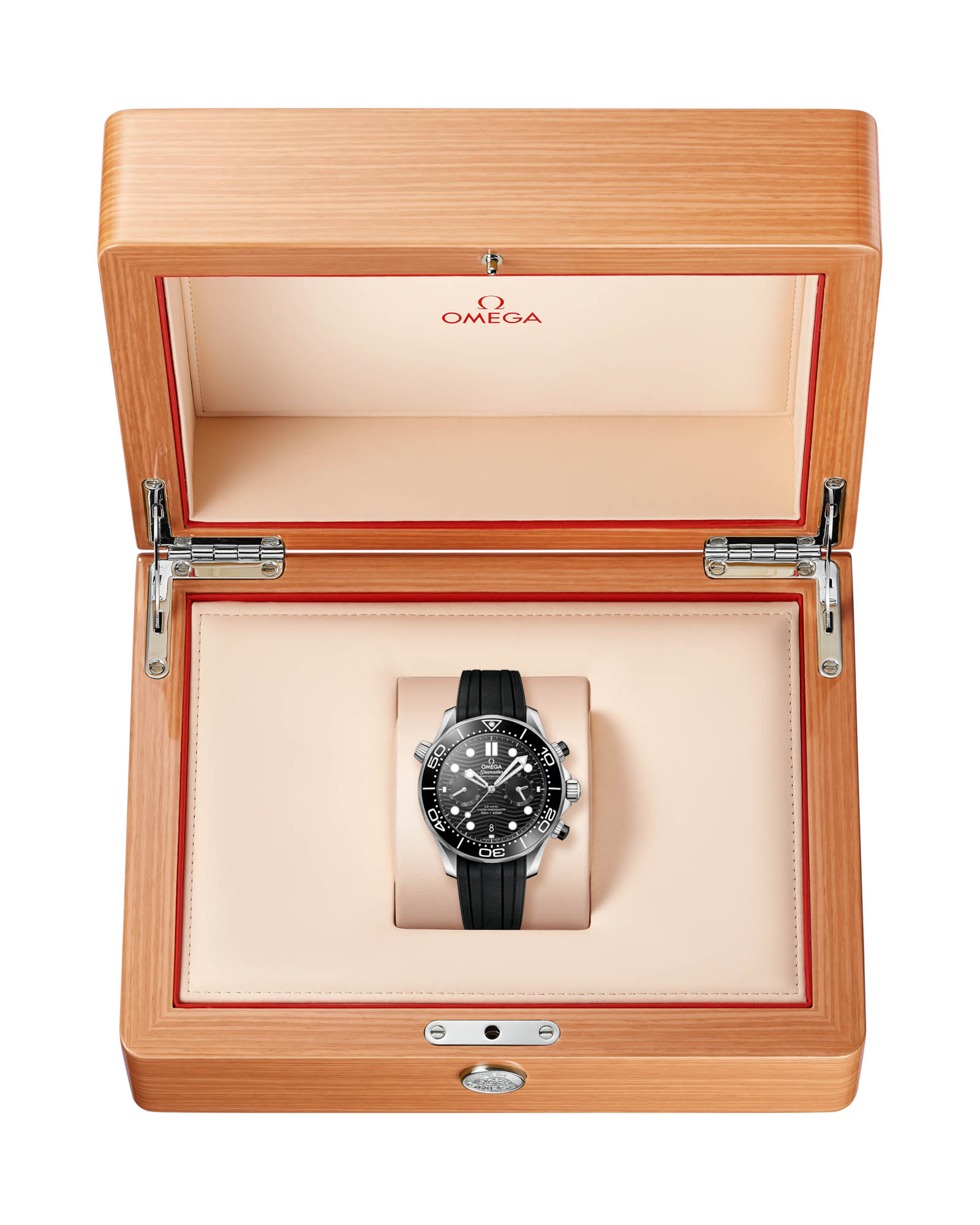 Omega Omega Seamaster Diver 300M 210.32.44.51.01.001, seamaster швейцария мужские часы на браслете каучук боковой вид