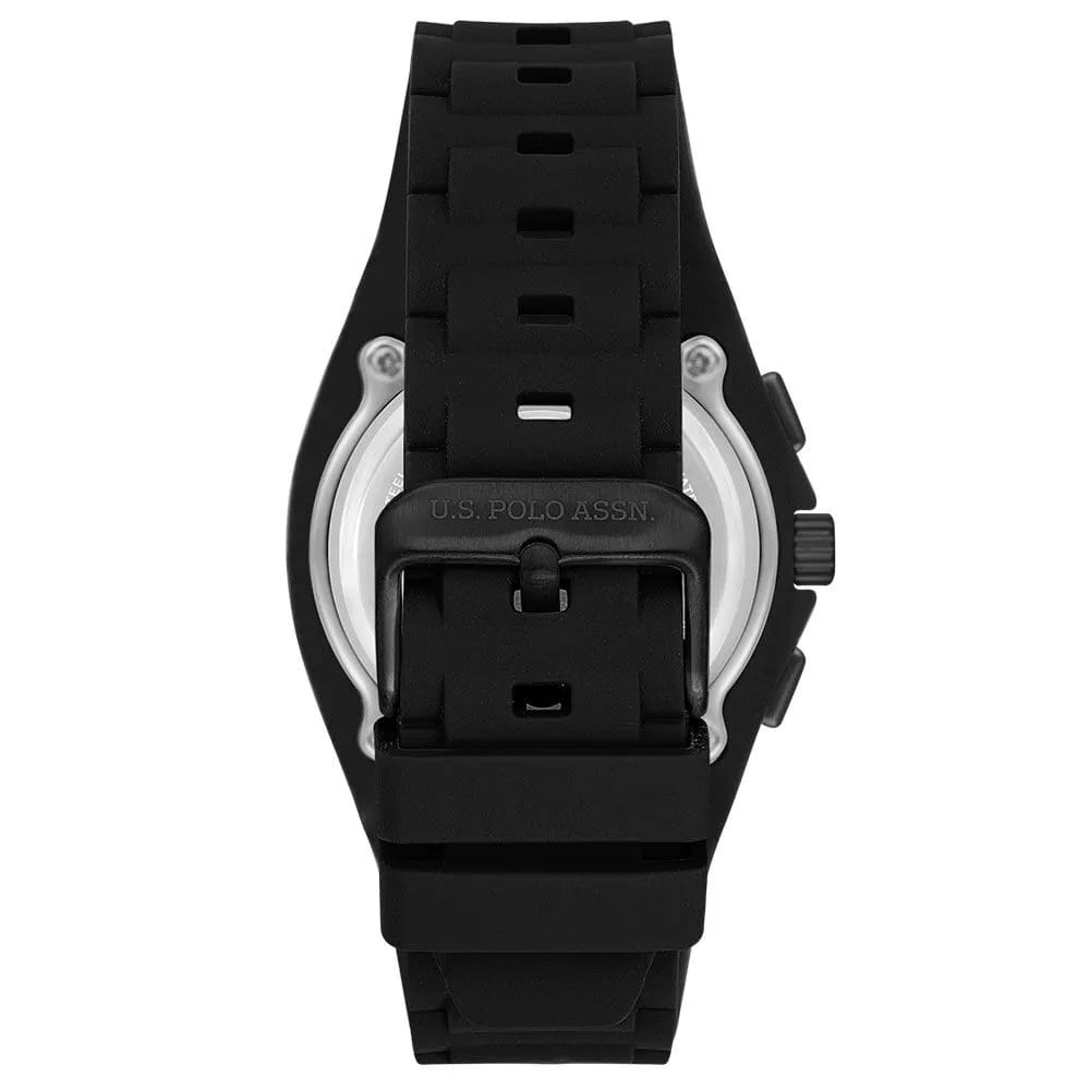 U.S. Polo Assn. U.S. Polo Assn. Crossing USPA1103-02,  сша мужские часы на браслете силикон боковой вид