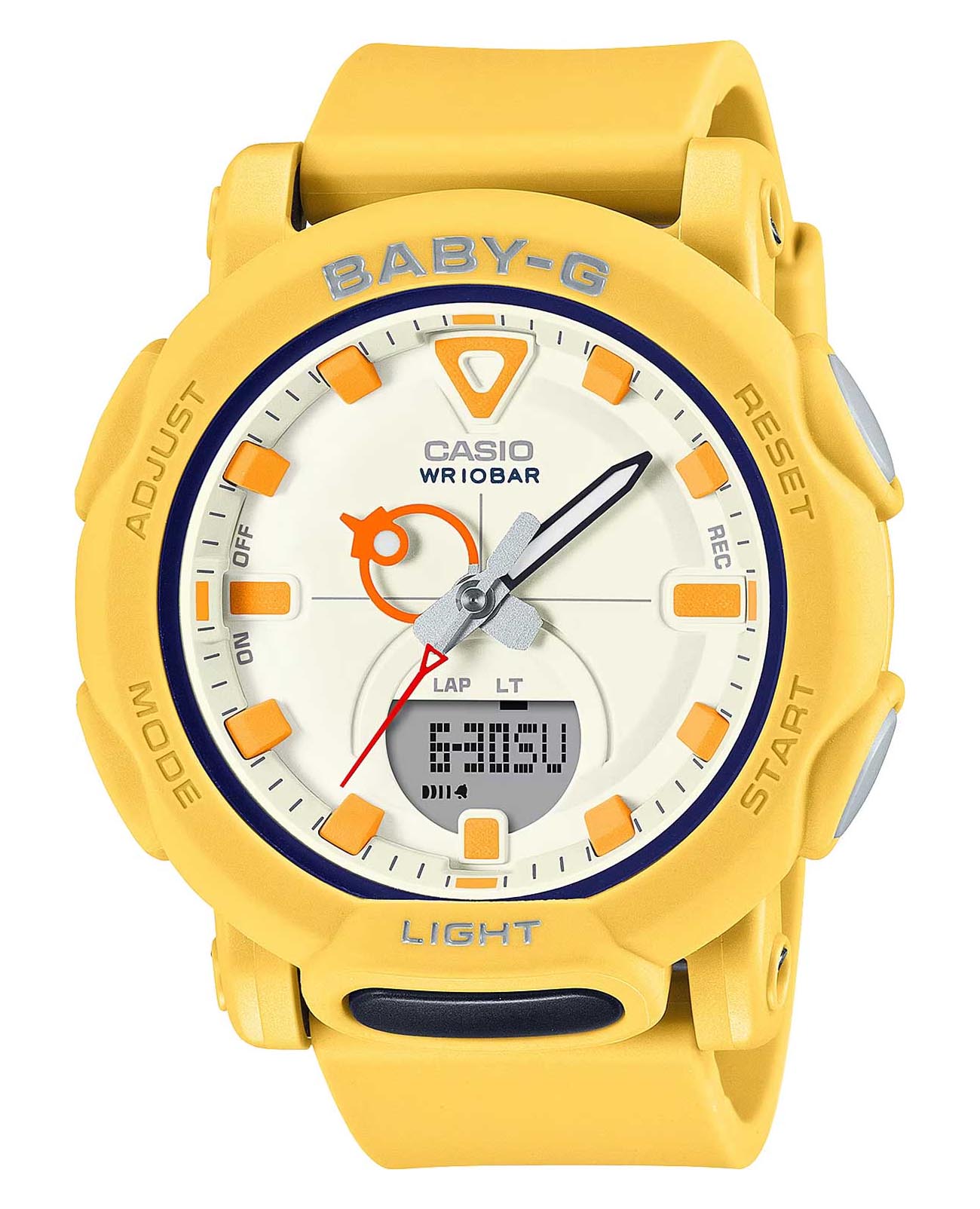 Casio Casio Baby-G BGA-310RP-9ADR (BGA-310RP-9A)  BGA-310RP-9A кварцевые женские часы  циферблат, браслет пластик — вид спереди