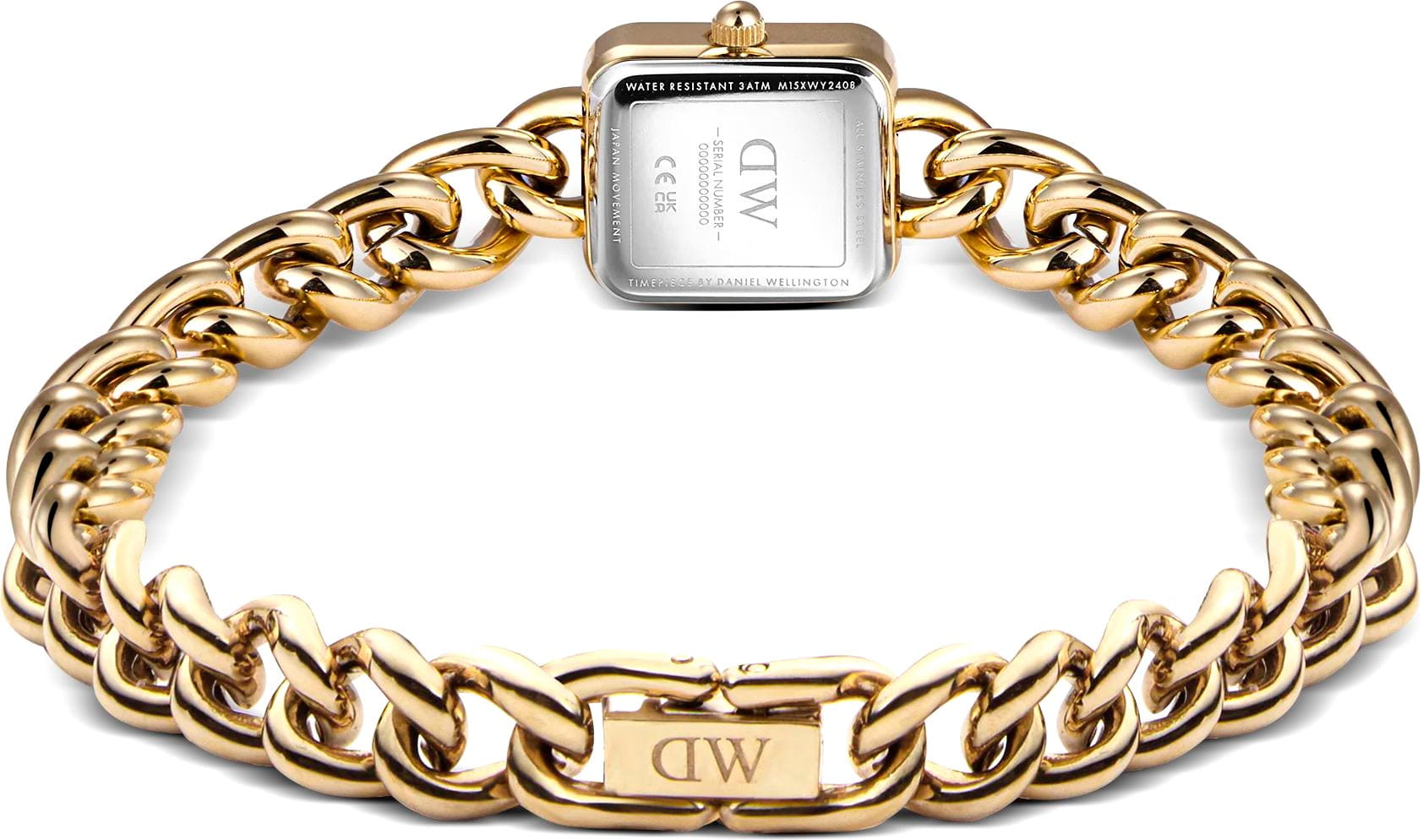 Daniel Wellington Daniel Wellington Jolie Chain DW00100836,  швеция женские часы на браслете нержавеющая сталь с pvd-покрытием боковой вид